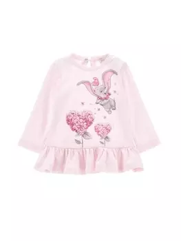 Рубашка с длинным рукавом BABY DUMBO DISNEY Monnalisa, светло-розовый