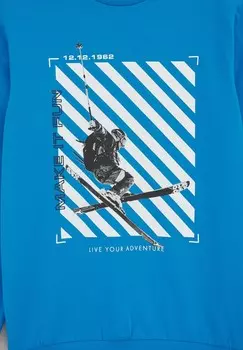 Рубашка с длинным рукавом BAD WE Fashion, синий