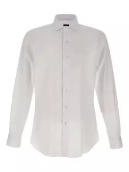 Рубашка с длинным рукавом Barba, белый