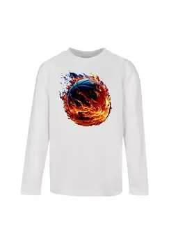 Рубашка с длинным рукавом BASKETBALL ON FIRE F4NT4STIC, белый