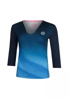 Рубашка с длинным рукавом BEACH SPIRIT V-NECK BIDI BADU, цвет dunkelblau blau