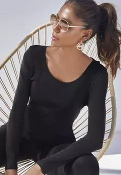 Рубашка с длинным рукавом Bench, цвет rose/schwarz