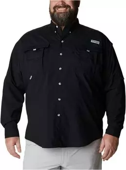 Рубашка с длинным рукавом Big & Tall Bahama II Columbia, черный