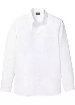 Рубашка с длинным рукавом Bpc Bonprix Collection, белый