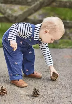 Рубашка с длинным рукавом BRETON STANDARD JoJo Maman Bb, цвет ecru/navy stripe