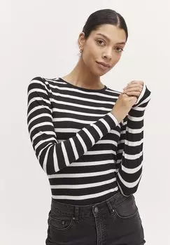 Рубашка с длинным рукавом BYPAMILA b.young, цвет off white mix