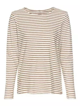 Рубашка с длинным рукавом Camel Active aus Organic Cotton, цвет caramel-wei