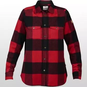 Рубашка с длинным рукавом Canada женская Fjallraven, красный