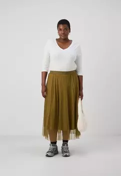 Рубашка с длинным рукавом CARBONNIE LIFE 3/4 V NECK ONLY Carmakoma, кремовый