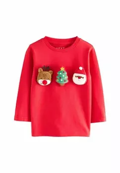 Рубашка с длинным рукавом CHRISTMAS, REGULAR FIT Next, красный