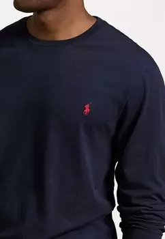 Рубашка с длинным рукавом CLASSIC FIT JERSEY LONG SLEEVE T-SHIRT Ralph Lauren, темно-синий