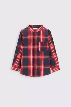 Рубашка с длинным рукавом Coccodrillo разноцветный плед с карманом