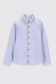 Рубашка с длинным рукавом Coccodrillo синий гладкий с карманом