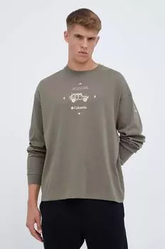 Рубашка с длинным рукавом Columbia, зеленый