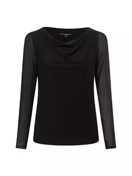 Рубашка с длинным рукавом Comma, черный