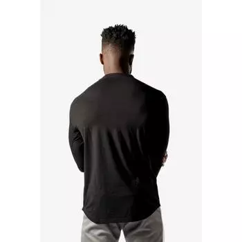 Рубашка с длинным рукавом Core Scoop - Фитнес - Мужчины - Черный AESTHETIC WOLF