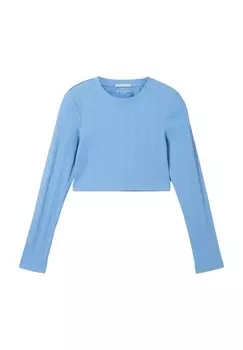 Рубашка с длинным рукавом CROPPED TOM TAILOR, синий