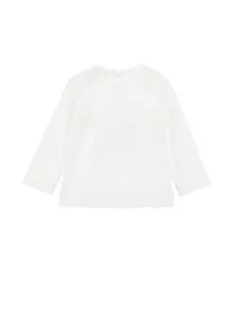 Рубашка с длинным рукавом CUORI DI FIORI Monnalisa, белый