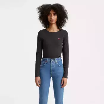 Рубашка с длинным рукавом цвета меда Levi's, цвет Caviar - Black