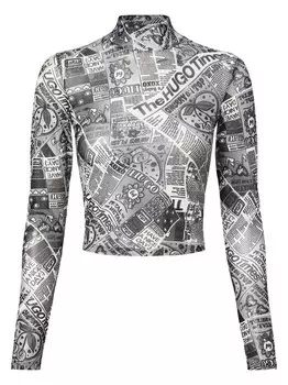 Рубашка с длинным рукавом dasori_b Hugo Blue, черный