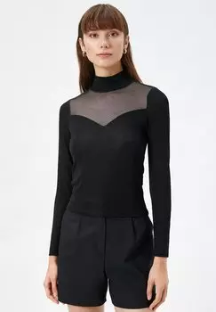 Рубашка с длинным рукавом DETAIL Koton, цвет black