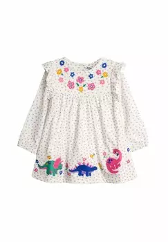 Рубашка с длинным рукавом DINO APPLIQUE, REGULAR FIT JoJo Maman Bb, бежевый