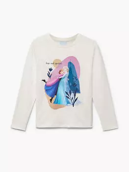 Рубашка с длинным рукавом Disney Frozen, белый