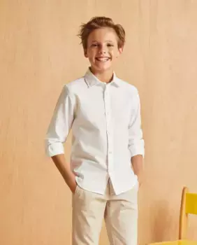 Рубашка с длинным рукавом для мальчика Coconut El Corte Ingls, белый