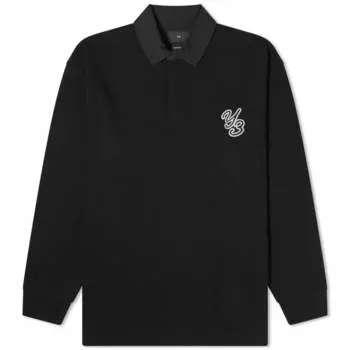 Рубашка с длинным рукавом для регби Y-3, черный