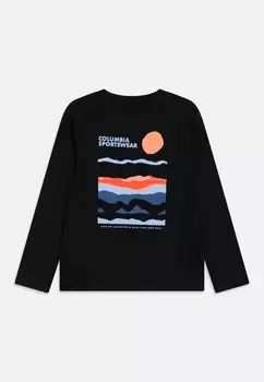 Рубашка с длинным рукавом DOBSON PASS GRAPHIC TEE UNISEX Columbia, черный