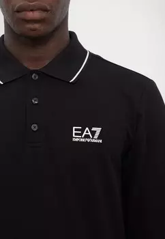 Рубашка с длинным рукавом EA7 Emporio Armani, черный