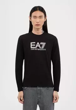 Рубашка с длинным рукавом EA7 Emporio Armani, черный