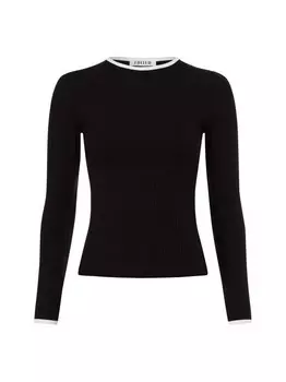 Рубашка с длинным рукавом Edited, черный