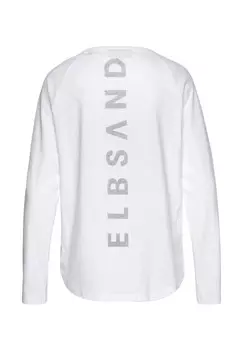 Рубашка с длинным рукавом Elbsand, белый