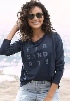 Рубашка с длинным рукавом Elbsand, цвет marine