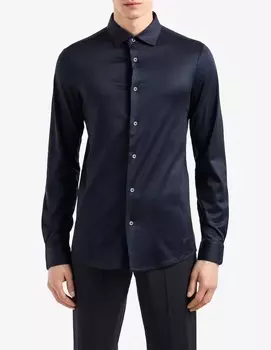 Рубашка с длинным рукавом Emporio Armani, синий