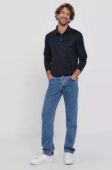 Рубашка с длинным рукавом Emporio Armani, темно-синий