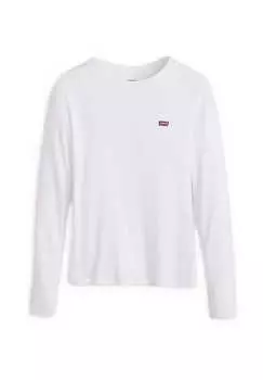 Рубашка с длинным рукавом "essential housemark long-sleeve tee" хлопок Levi'S, белый