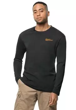 Рубашка с длинным рукавом ESSENTIAL Jack Wolfskin, цвет schwarz
