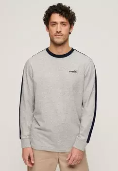 Рубашка с длинным рукавом ESSENTIAL LOGO RETRO Superdry, цвет grey fleck marl eclipse navy
