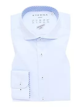 Рубашка с длинным рукавом Eterna, голубой