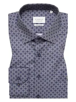 Рубашка с длинным рукавом Eterna, темно-синий