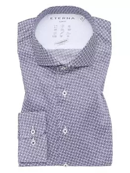 Рубашка с длинным рукавом Eterna, темно-синий