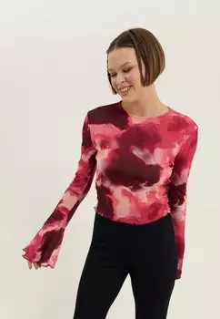 Рубашка с длинным рукавом Even&Odd, цвет pink/black
