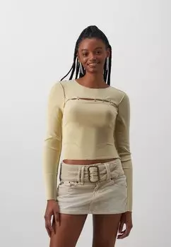 Рубашка с длинным рукавом Even&Odd, цвет mottled beige