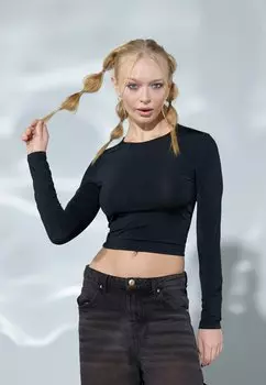 Рубашка с длинным рукавом Even&Odd, цвет black