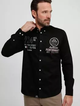 Рубашка с длинным рукавом fqhallvard Fq1924, черный