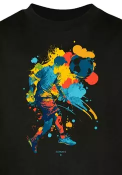 Рубашка с длинным рукавом FUSSBALLER BUNT F4NT4STIC, черный
