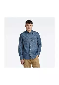 Рубашка с длинным рукавом G-STAR RAW, цвет Faded Seasalt