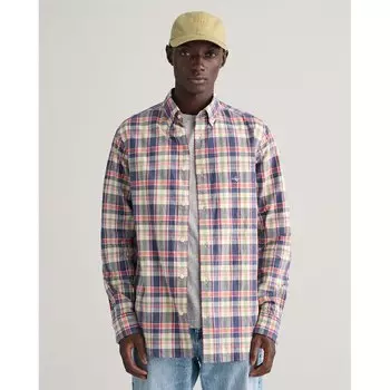 Рубашка с длинным рукавом Gant Linen Check, Разноцветный